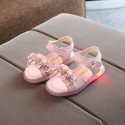 Girls' Toothy Flashing Sandals Fashion Glowing Princess Shoes