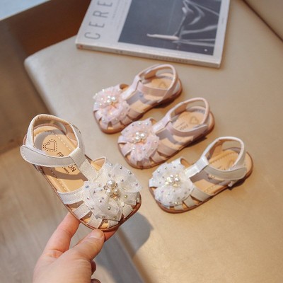 Girls' Baotou Sandals Hollow Out Single Shoes