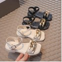 Girls Retro Sandals Children  Toe Beach Shoes Little Girls Fashion Simple Princess Shoes