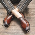 One Step Trend British Loafers Casual Leather Men's Shoes