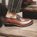 One Step Trend British Loafers Casual Leather Men's Shoes