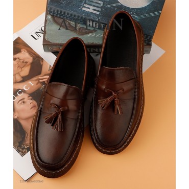 Men's Autumn Leather Business Casual Loafers