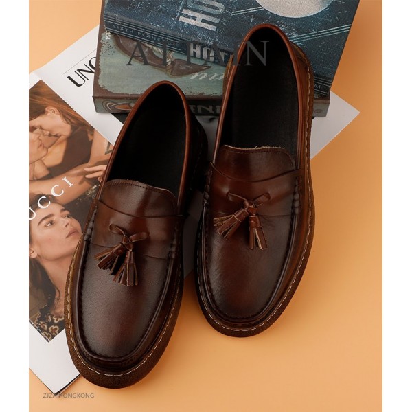Men's Autumn Leather Business Casual Loafers