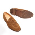 British-style Suede Tassel Suede Loafer Shoes